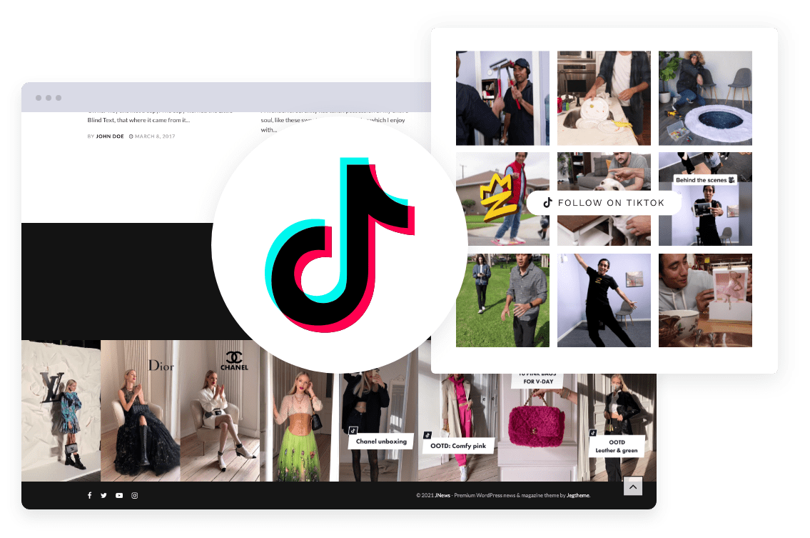 StakHub TikTok Feed Widget